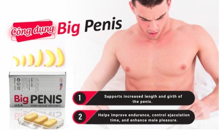 Supports increased length and girth of the penis. Big Penis