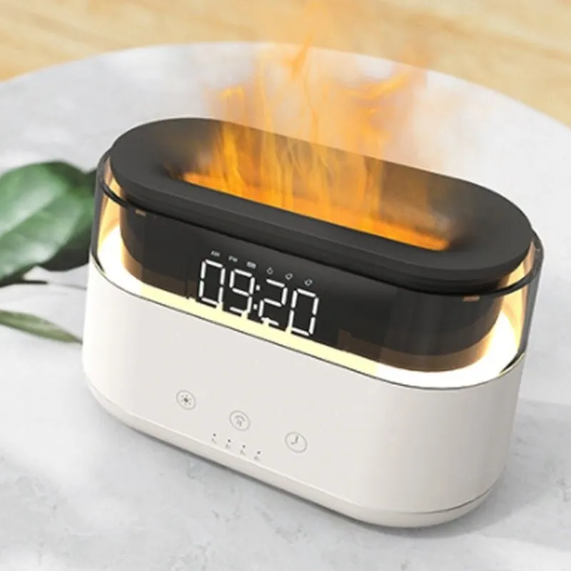 flame-humidifier-with-clock