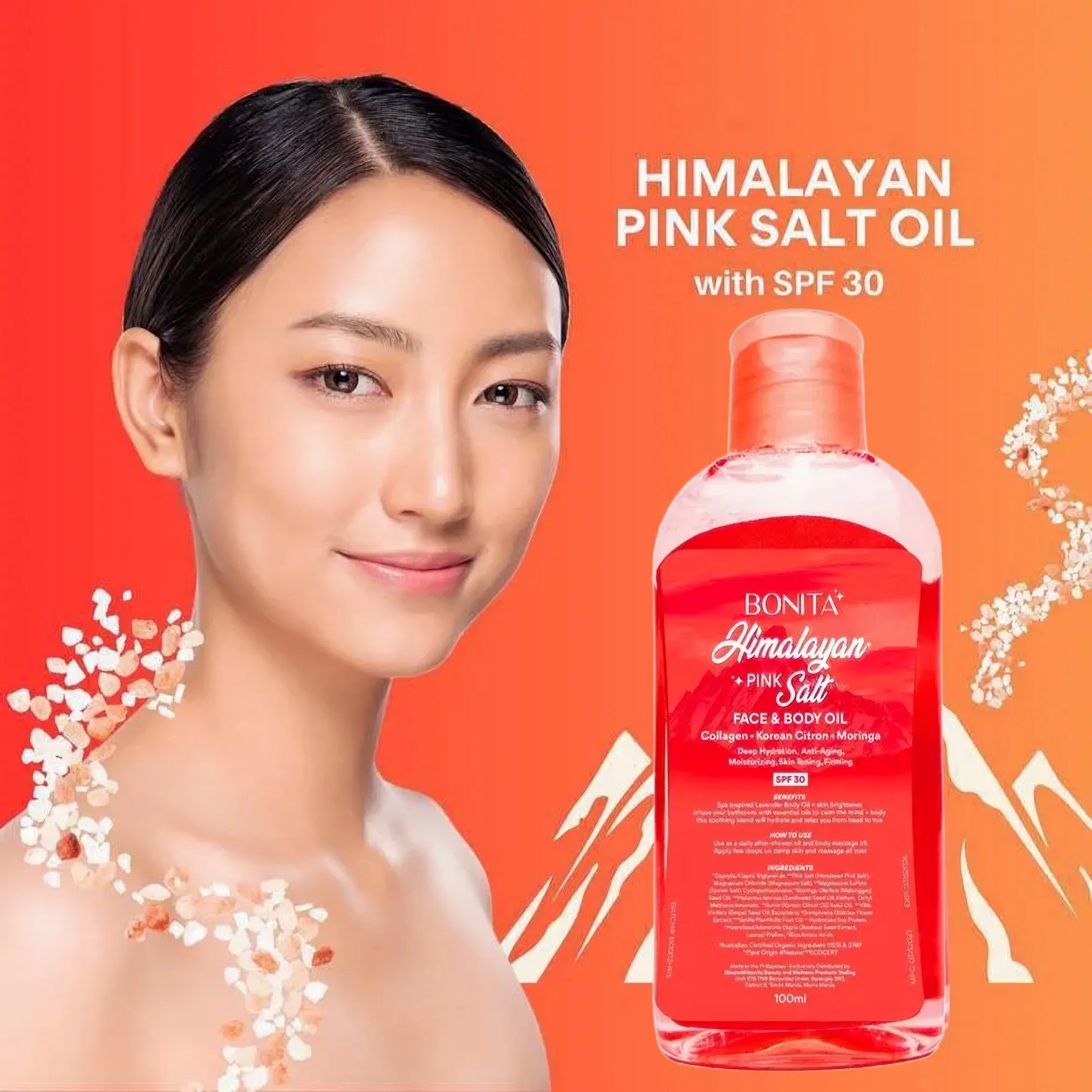 Bonita Himalayan Pink Salt Face & Body Oil SPF 30 Bonita Himalayan Pink Salt Face & Body Oil SPF 30